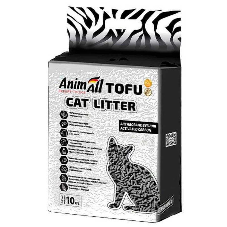 AnimAll (ЕнімАлл) Tofu - Наповнювач соєвий для котячого туалету; 10 л (Activated Carbon): ціни та характеристики