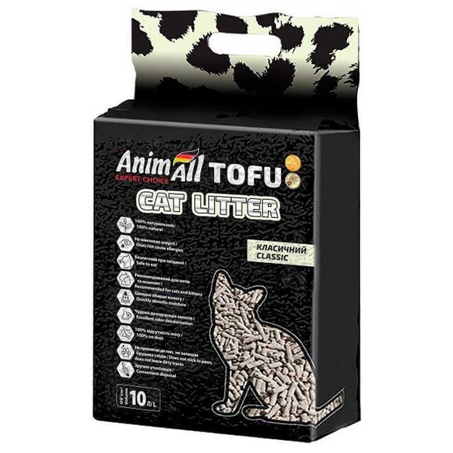 AnimAll (ЕнімАлл) Tofu - Наповнювач соєвий для котячого туалету; 10 л (Classic): ціни та характеристики