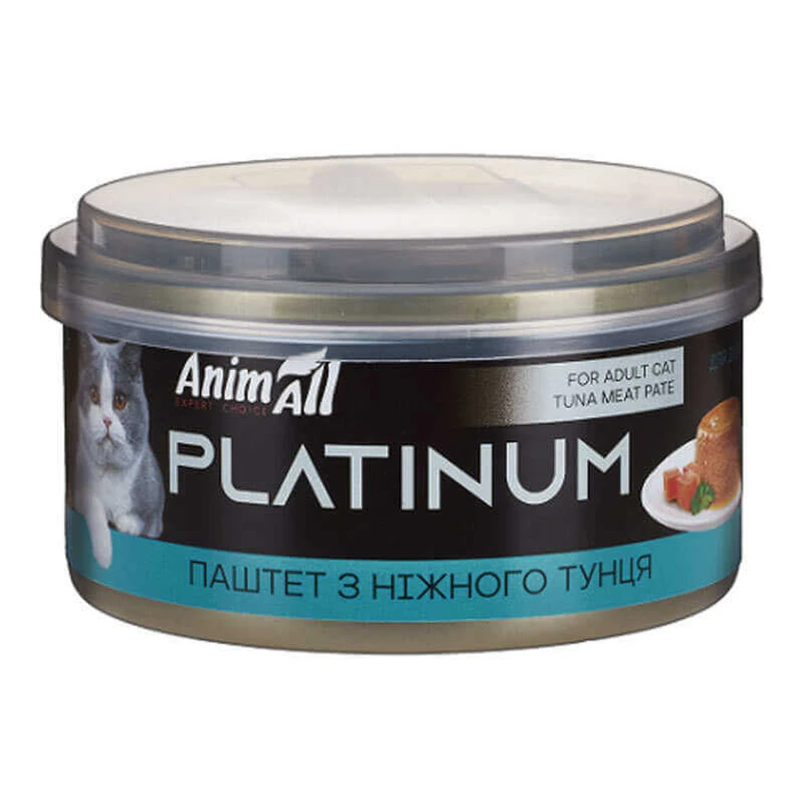 AnimAll Platinum Tuna Meat Pate - Вологий корм з тунцем для котів (паштет); 70 г: ціни та характеристики