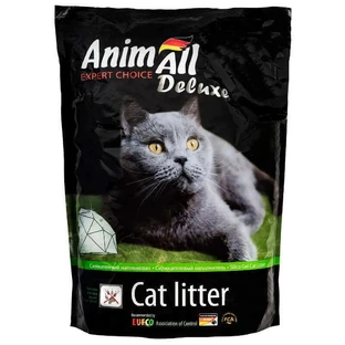 AnimAll (ЕнімАлл) Deluxe Silica Gel Cat litter - Наповнювач силікагелевий для котячого туалету; 3,8 л (Салатовий)