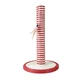 AnimAll (ЭнимАлл) Red White - Полосатая когтеточка-столбик с перышком; 30х30х47 см