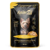 AnimAll Chicken - Влажный корм с курицей для собак (кусочки в соусе); 80 г