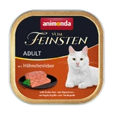 Animonda (Анімонда) Vom Feinsten Adult - Консервований корм з курячою печінкою у вигляді паштету для дорослих котів; 100 г