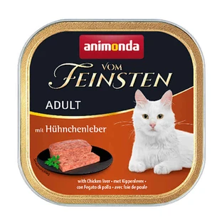Animonda (Анимонда) Vom Feinsten Adult - Консервированный корм с куринной печенью в виде паштета для взрослых кошек; 100 г