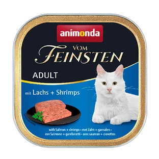 Animonda (Анімонда) Vom Feinsten Adult - Консервований корм у вигляді паштету з лососем і креветками для дорослих котів; 100 г