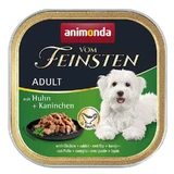 Animonda (Анімонда) Vom Feinsten Adult with Chicken rabbit – Консервований корм з куркою та кроликом для собак (паштет зі шматочками); 150 г
