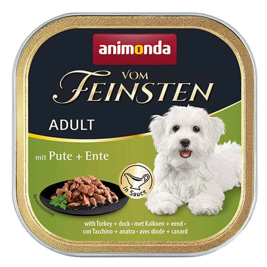Animonda (Анимонда) Vom Feinsten Adult with Turkey duck – Консервированный корм с индейкой и уткой для собак (паштет с кусочками); 150 г Sale2!: цены и характеристики
