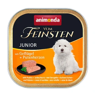 Animonda (Анімонда) Vom Feinsten Junior - Консервований корм у вигляді паштету з м'ясом курки і серцем індички для цуценят; 150 г