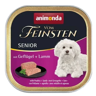 Animonda (Анімонда) Vom Feinsten Senior with Poultry Lamb – Консервований корм з птицею та ягням для собак похилого віку (паштет); 150 г