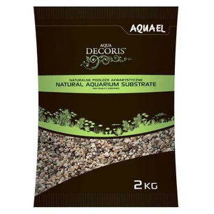 AquaEL (АкваЭль) Natural Aquarium Substrate 1,4-2 mm - Натуральный многоцветный грунт для аквариума зернистостью 1,4-2 мм; 2 кг