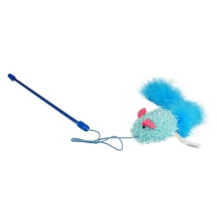 Barksi (Барксі) Feather Mouse - Іграшка-дражнилка Мишка на вудці для котів; 21 см