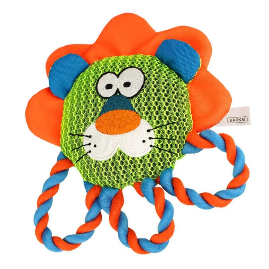 Barksi (Баркси) Lion Strong Mesh - Мягкая игрушка Лев с пищалкой из 3D сетки для собак и котов; 22 см: цены и характеристики
