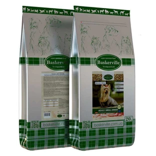 Baskerville (Баскервіль) Adult Small Breed - Сухий корм з м'ясом свійської птиці для дорослих собак дрібних порід; 20 кг
