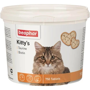 Beaphar (Беафар) Kitty's Taurin and Biotin - Вітаміни з біотином і таурином для котів; 750 шт./уп.