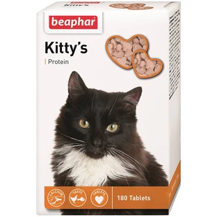 Beaphar (Беафар) Kittys Protein - Таблетки вітамінізовані з протеїном для котів; 180 шт./уп.