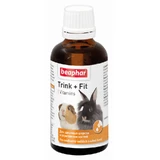 Beaphar (Беафар) Trink + Fit Vitamins - Витамины для здоровья шерсти и укрепление костей у кроликов и грызунов; 50 мл