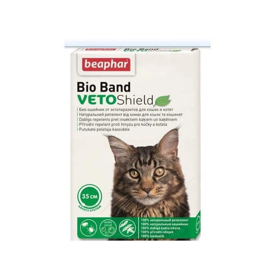Beaphar (Беафар) Bio Band Veto Shield - Біо нашийник від бліх і кліщів для котів і кошенят; 35 см: ціни та характеристики