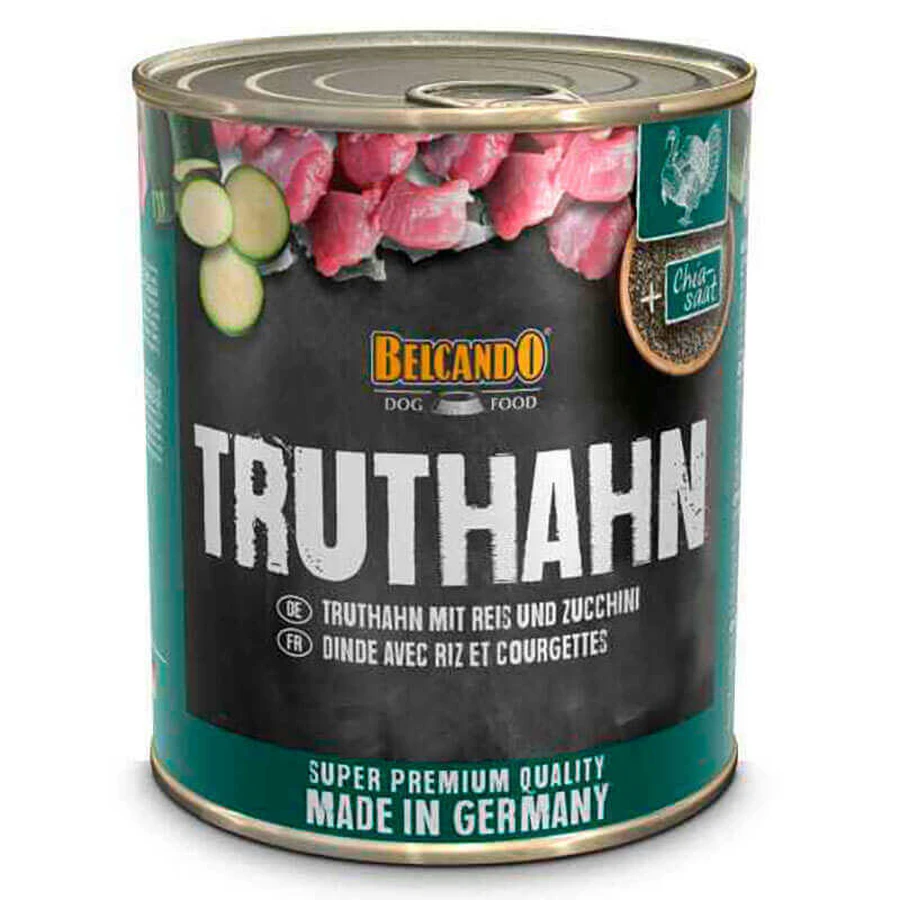 Belcando (Белькандо) Truthahn - Консервированный корм с индейкой, рисом и цукини для взрослых собак; 800 г: цены и характеристики