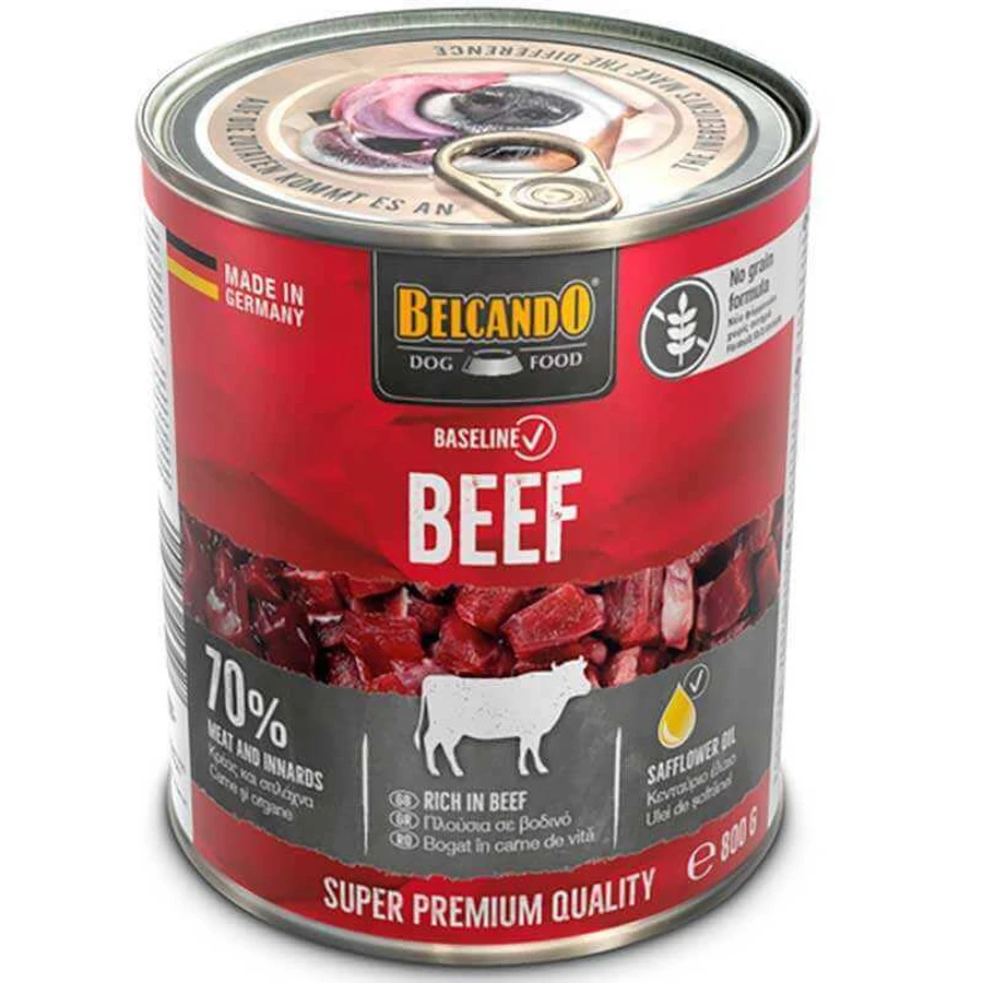 Belcando Baseline Beef - Консервированный корм с говядиной для взрослых собак; 800 г: цены и характеристики