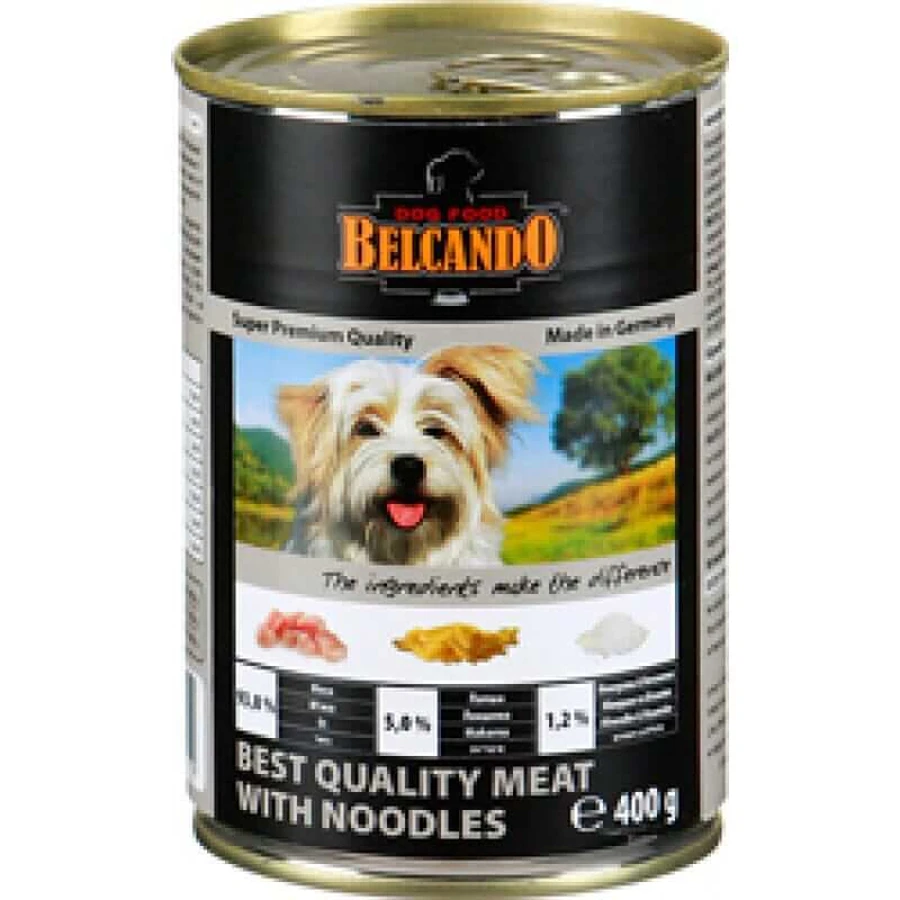 Belcando (Белькандо) Консервированный суперпремиальный корм с отборным мясом и лапшой для собак всех возрастов; 400 г: цены и характеристики