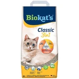 BIOKAT'S (Биокетс) CLASSIC 3in1 - Наполнитель комкующийся для кошачьего туалета с гранулами трех размеров, антибактериальный; 18 л
