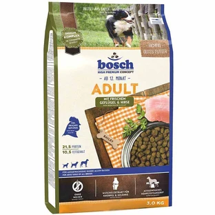Bosch (Бош) Adult рoultry and splet - Сухой корм с домашней птицей и просом для всех взрослых собак; 3 кг