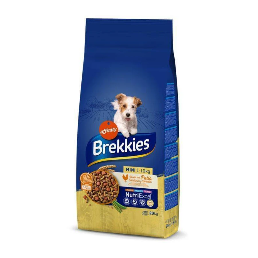 Brekkies (Брекіс) Dog Mini Adult - Сухий корм з куркою і овочами для дорослих собак малих порід; 20 кг: ціни та характеристики