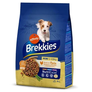 Brekkies (Брекіс) Dog Mini Adult - Сухий корм з куркою і овочами для дорослих собак малих порід; 3 кг