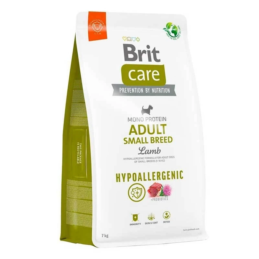 Brit Care Dog Hypoallergenic Adult Small Breed Lamb - Сухий монопротеїновий корм з ягням для собак малих порід; 7 кг: ціни та характеристики