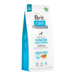 Brit Care GF Junior Large Breed Salmon and Potato - Сухий беззерновий корм з лососем для молодих собак великих порід; 12 кг