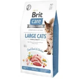 Brit Care Grain-Free Large cats - Сухой беззерновой корм с курицей и уткой для взрослых кошек крупных пород; 7 кг
