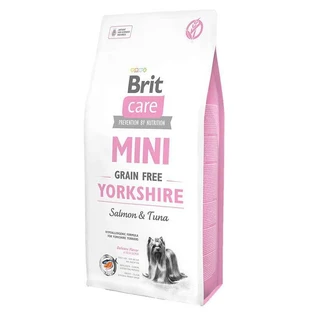 Brit Care Mini Grain Free Yorkshire - Сухой беззерновой корм с лососем и тунцом для собак породы йоркширский терьер; 7 кг