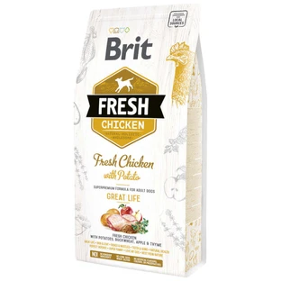 Brit (Бріт) Fresh Chicken With Potato Adult - Сухий корм з куркою та картоплею для дорослих собак; 2,5 кг