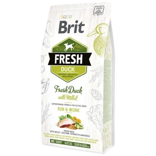 Brit (Брит) Fresh Duck With Millet Adult Run Work - Сухой корм с уткой и пшеном для взрослых собак; 2,5 кг