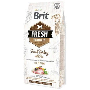 Brit (Бріт) Fresh Turkey With Pea Light Fit Slim Adult - Сухий корм з індичкою і горохом для дорослих собак; 2,5 кг