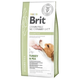 Brit GF Veterinary Diet (Бріт Ветерінарі Дієт) Dog Diabetes - Беззернова дієта при цукровому діабеті з індичкою та горохом для собак; 12 кг