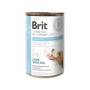 Brit GF Veterinary Diet (Брит Ветеринари Диет) Dog Obesity - Влажный корм с ягненком для собак при ожирении и избыточном весе; 400 г