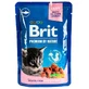 Brit Premium Cat pouch - Влажный корм с белой рыбой в соусе для котят; 100 г