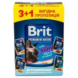 Brit Premium Delicate Fillets in Gravy - Набор влажного корма Филе в соусе для стерилизованных кошек; 4х85 г