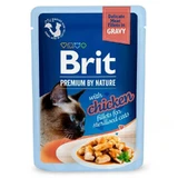 Brit Premium Delicate Fillets in Gravy Chicken for Sterilised - Влажный корм куриное филе в соусе для стерилизованных котов; 85 г