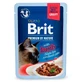 Brit Premium Delicate Fillets in Gravy Lamb for Sterilised - Вологий корм філе ягня в соусі для стерилізованих котів; 85 г