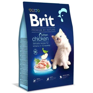 UAnimals Brit Premium by Nature Cat Kitten Chicken - Сухой корм с курицей для котят всех пород (1-12 мес); 8 кг