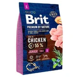 Brit Premium by Nature JUNIOR S - Сухой корм с курицей для щенков и молодых собак мелких пород; 3 кг