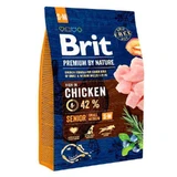 Brit Premium by Nature SENIOR S+M - Сухой корм с курицей для стареющих собак мелких и средних пород; 3 кг