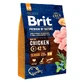 Brit Premium by Nature SENIOR S+M - Сухой корм с курицей для стареющих собак мелких и средних пород; 3 кг