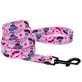 Bronzedog (Бронздог) Dog Urban Flowers Pink - Повідець нейлоновий для собак різних порід та котів; 1,6х152 см (Рожевий)