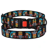 Bronzedog (Бронздог) Dog Urban Mask Black - Ошейник с пластиковой пряжкой для собак различных пород; 2,0х30-40 см (Черный)