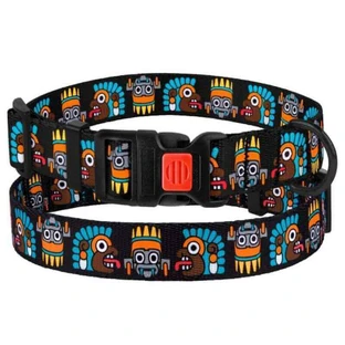 Bronzedog (Бронздог) Dog Urban Mask Black - Нашийник із пластиковою пряжкою для собак різних порід; 2,0х30-40 см (Чорний)