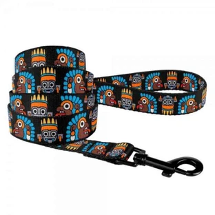 Bronzedog (Бронздог) Dog Urban Mask Black - Поводок нейлоновый для собак различных пород; 1,6х152 см (Черный)