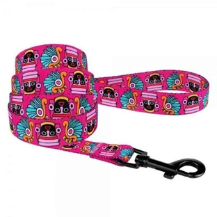 Bronzedog (Бронздог) Dog Urban Mask Pink - Повідець нейлоновий для собак різних порід; 2,5х152 см (Рожевий)